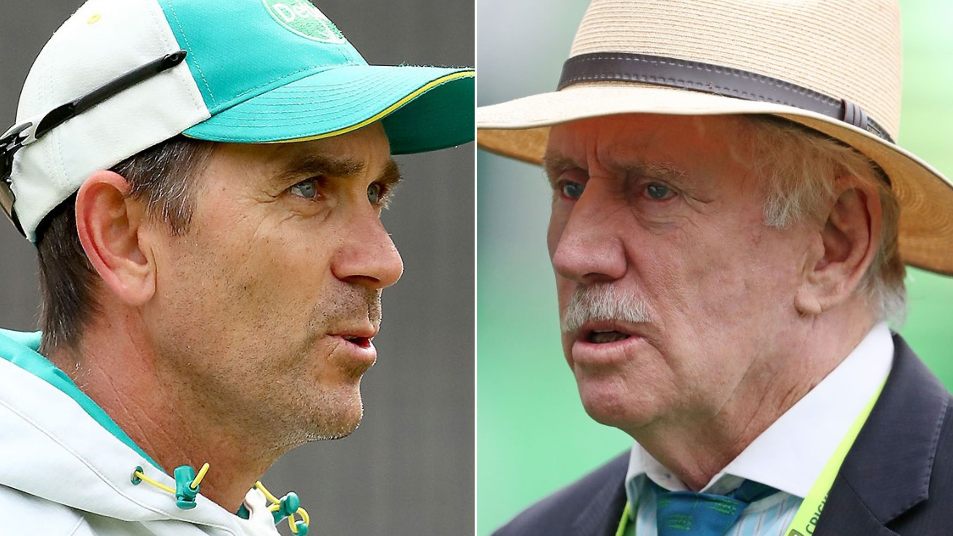 Justin Langer and Ian Chappell.
