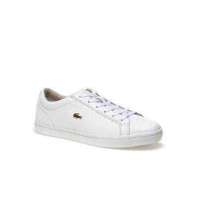 <a href="https://lacoste.com.au/product/women-s-straightset-leather-sneakers-with-golden-croc#32CAW0146001" target="_blank">Lacoste Straightset Leather Sneaker with Gold Croc,$199.95.</a><br>
