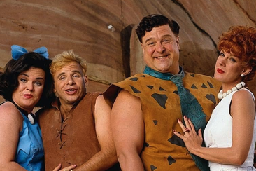 Elizabeth Perkins (left) with The Flintstones co-stars.
