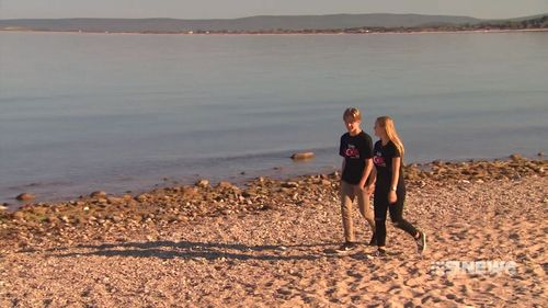 Classmates Will Stringer and Jasmine Lawry made the discovery while researching for their trip to Anzac Cove.  (9NEWS)