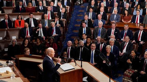 Joe Biden was booed and heckled by some members of the Republican caucus.