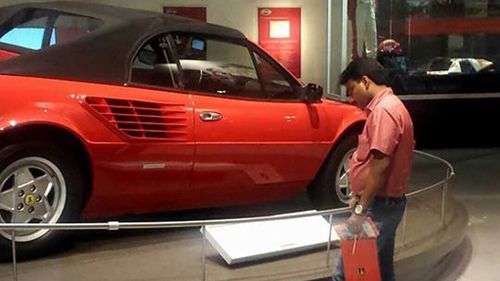 Shakiha had lived in Abu Dhabi for 14 years but never went inside Ferrari World until now. (Facebook)