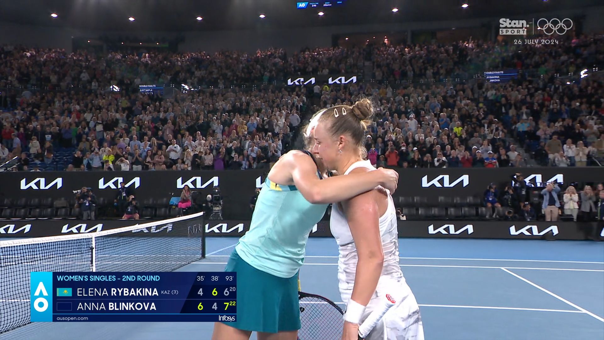 American icon John McEnroe in awe as Anna Blinkova wins 'greatest tiebreaker I've ever seen'