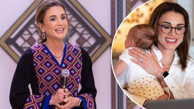Queen Rania talks about granddaughter Iman