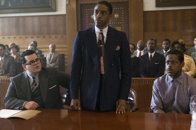 Josh Gad, Chadwick Boseman, Sterling K. Brown in Marshall