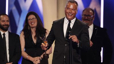 Stan Grant accepts the AACTA Award for Best Documentary during the 2019 AACTA Awards Presented by Foxtel at The Star on December 04, 2019