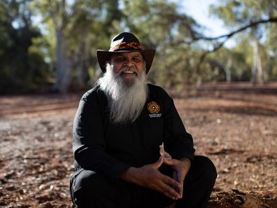 Whadjuk Yued Noongar man Devon Cuimara for the Stop It At The Start campaign to end domestic violence in Australia.