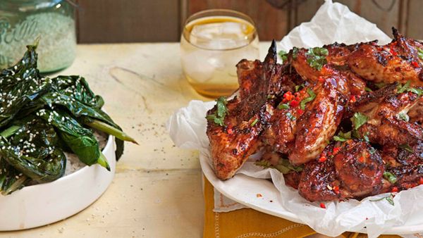 Coriander, lime and chilli chicken wings