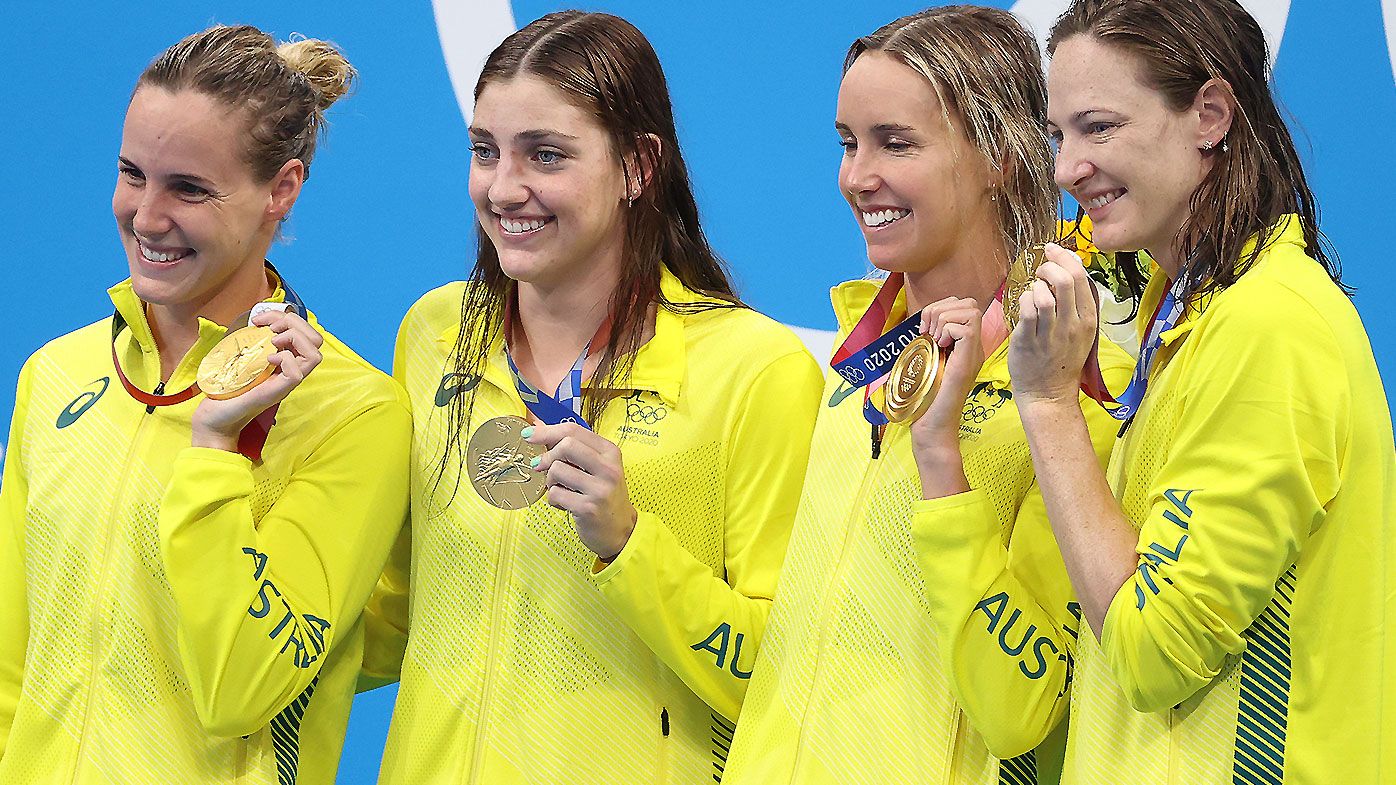 World record smashed as Aussies win first gold