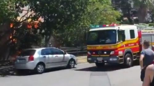 Six fire crews were called to the scene. (9NEWS)