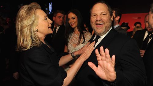 Last year Weinstein hosted a fundraiser for then-presidential-candidate Hillary Clinton. (Getty)