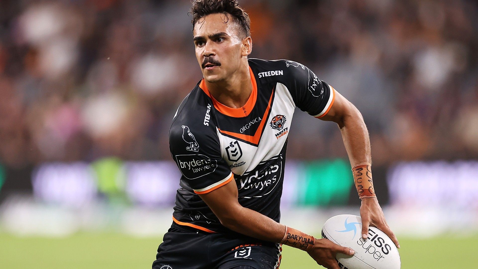 Wests Tigers fullback Daine Laurie to miss multiple weeks with MCL injury