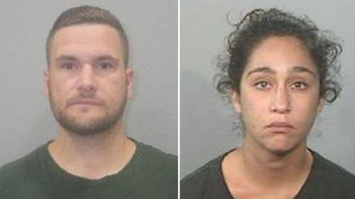 Wanted man Christopher Szenczy and prison escapee Elika Asasi.