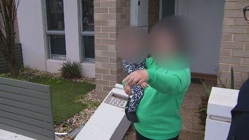 A mother has told of the moment her 10-month-old son was nearly crushed by an out-of-control car that came crashing into their front yard in Adelaide's north.The driver of Mini Cooper attempted to exit a roundabout before 8pm in Lightsview but instead bounced off a curb and swerved onto the wrong side of Eastern Parkway.
Tara, who did not wish to provide her full name, said the car made a loud noise before it came towards her home.