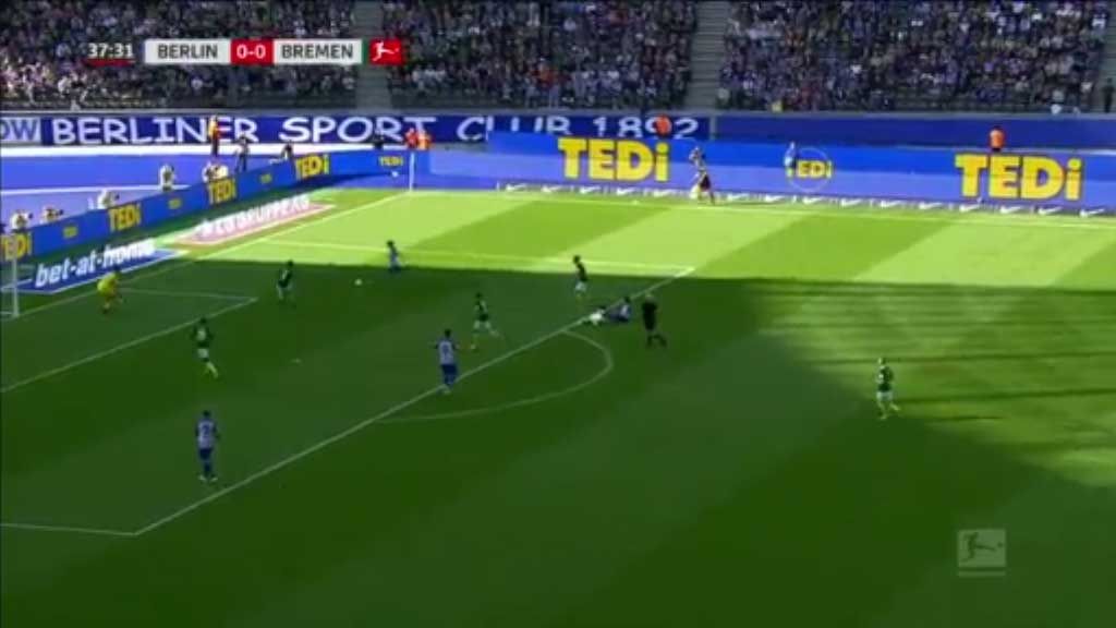 Leckie scores for Hertha Berlin