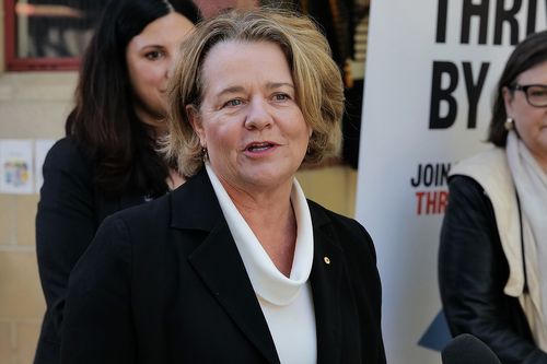 Photo of Billionaire philanthropist Nicola Forrest  gives a press conference at Goodstart Box Hil centre on Tuesday 3 May 2022 