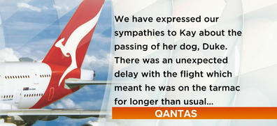 Qantas issued a statement and an apology following Duke's death.