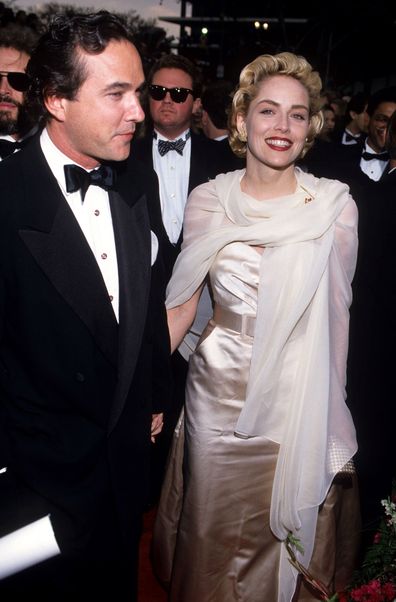 Bill MacDonald and Sharon Stone during 65th Annual Academy Awards at Shrine Auditorium in Los Angeles, California, United States. (Photo by Ke.Mazur/WireImage)