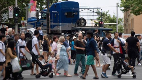 Thousands of shoppers passed through Pitt Street Mall today to take advantage of Boxing Day sales. (Image: AAP)