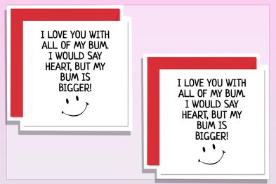 9PR: I Love You with All of My Bum Valentine's Day Card
