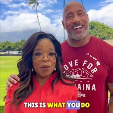 Oprah Winfrey and Dwayne Johnson announce launch of the People's Fund of Maui