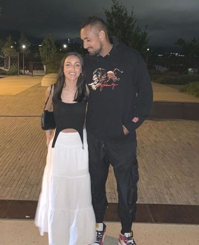 Nick Kyrgios and Chiara Passari