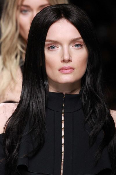Lily Donaldson traded blonde for black