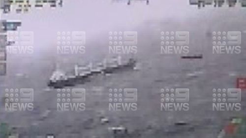 A ship is adrift off the coast near Sydney.