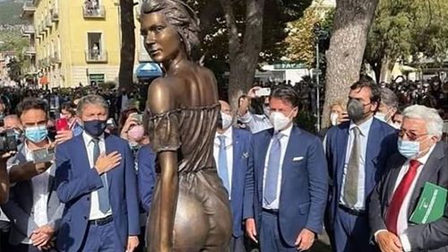 Statue sparks sexism row in Italy.