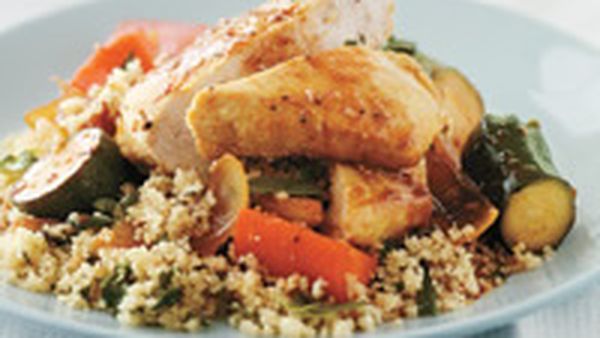 Moroccan chicken with couscous