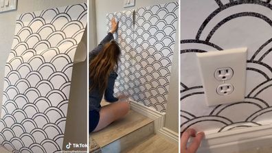 Removable wallpaper DIY TikTok renovation