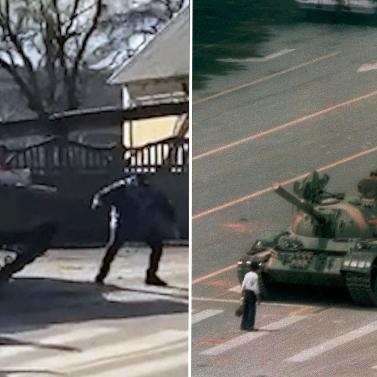 Russia Ukraine Update Dramatic Footage Shows Ukrainian Man Trying To Stop Russian Tank With His Body