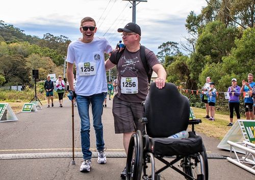 Michael Oakley (right) says medicinal cannabis literally saved the life of his son Ben. (Supplied)