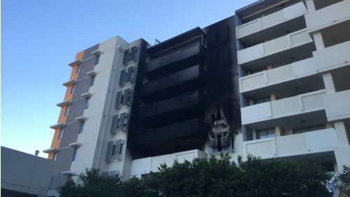 A fire which was put out on Thursday reignited overnight. (9NEWS/Aislin Kriukelis)