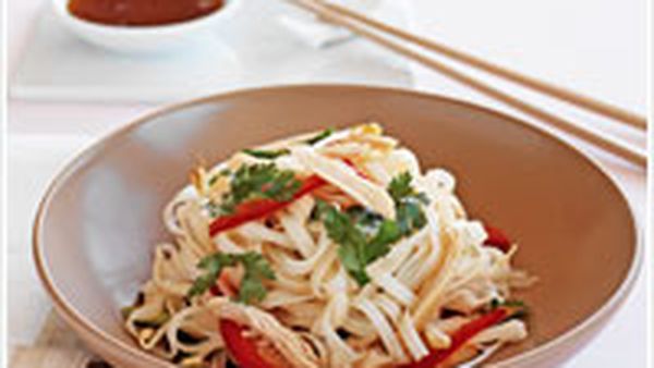 Asian chicken noodle salad