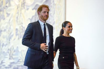 Prince Harry and Meghan Markle, the Duke and Duchess of Sussex, at the U.N. General Assembly for its annual celebration of Nelson Mandela International Day.