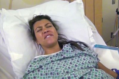 <i>Noun</i><br/>A gift given to a mother of a newborn by the father of said baby. In context: Kourtney Kardashian (pictured) got a pair of diamond stud earrings from partner Scott Disick, as her push present for giving birth to Penelope in 2012. The birth was screened on TV. Celebrities have broadened the meaning so that virtually anyone who knows the mum can give a push pressie. For example, Beyonce gave Kim Kardashian a push present in the form of a $4200 treadmill.<br/><br/>Image: E!