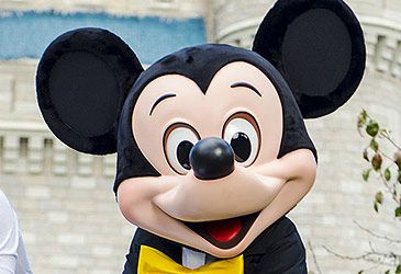 What colour shorts does Mickey Mouse typically wear?
