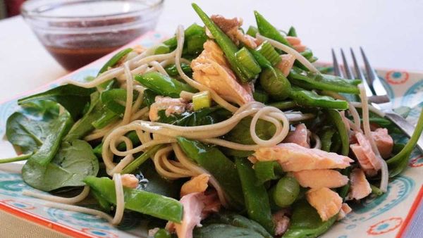 Salmon and soba noodle salad