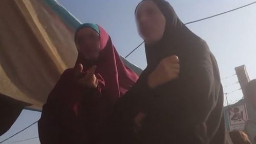 Filmed secretly, the women told a reporter they tried to escape Islamic State, but it was impossible. (RT)