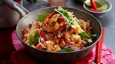 Recipe: <a href="http://kitchen.nine.com.au/2016/05/13/12/59/tamarind-pad-thai" target="_top">Tamarind pad Thai</a>
