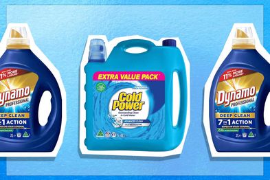 9PR: Cold Power Advanced Clean Liquid Laundry Detergent 5.4L and Dynamo Professional 7 in 1 Laundry Detergent Liquid 2L