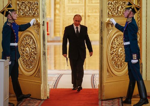 Russian President Vladimir Putin at the Kremlin in Moscow on March 17, 2015.