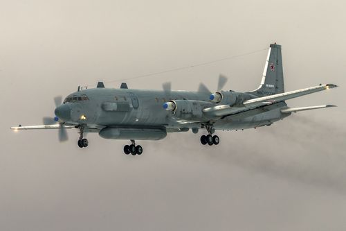 An Il-20 electronic intelligence plane similar to that shot down off the Syrian coast by air defences targeting Israeli jets.