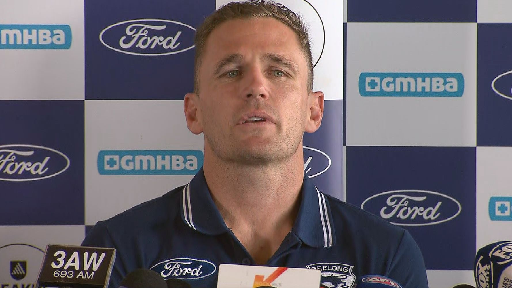 Geelong Cats captain Joel Selwood announces his retirement from the AFL.