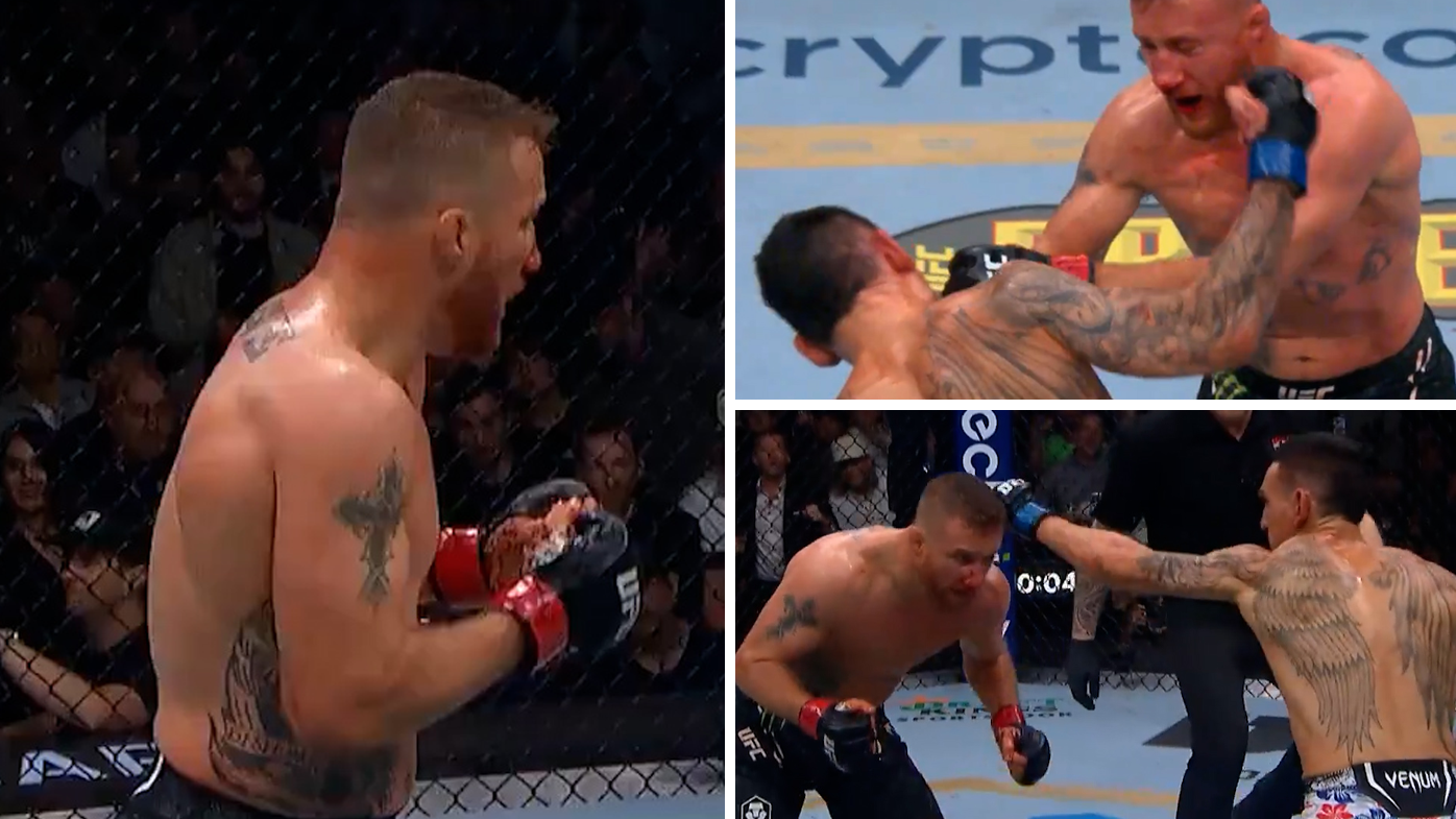 'Greatest knockout of all-time': Max Holloway claims BMF Title after insane last-second KO