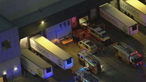 Three people have been injured at a Woolworths factory in Sydney's west.