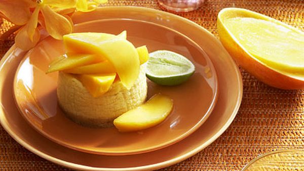 Mango cheesecakes