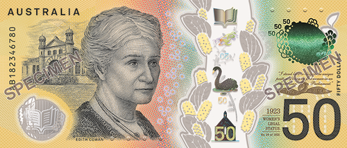 First female member of Australian parliament Edith Cowan will feauture on the new note. (Supplied)
