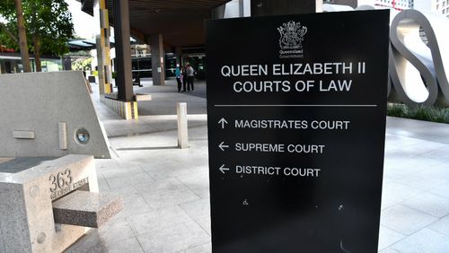 A woman almost escaped the dock at a Brisbane court today.